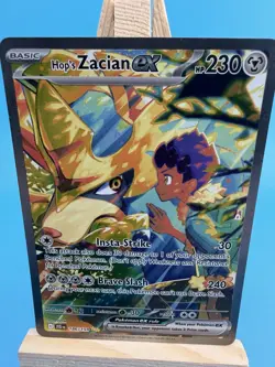 Pokemon TCG Hop's Zacian EX Holo Card 186/159 Sv09: Journey Together - Image 3
