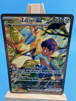 Pokemon TCG Hop's Zacian EX Holo Card 186/159 Sv09: Journey Together - Image 4