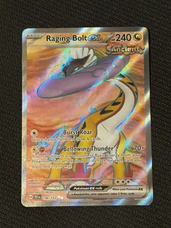 Pokemon TCG Temporal Forces 196/162 Raging Bolt Ex Full Art Ultra Rare - NM - Image 1