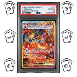 ✨Flareon 202/187 PSA 10 POKEMON JAPANESE SV8a-TERASTAL FESTIVAL SAR - Image 1