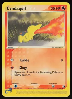 E-Reader Cyndaquil 59/100 Sandstorm Pokemon TCG Card - Image 1