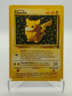 Pokemon TCG 1999 WOTC Pikachu #1 Black Star Promo - Image 1