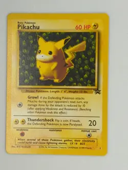 Pokemon TCG 1999 WOTC Pikachu #1 Black Star Promo - Image 3