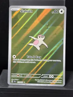 Pokemon Slakoth 212/191 Surging Sparks Illustration Rare Holofoil Near Mint - Image 2