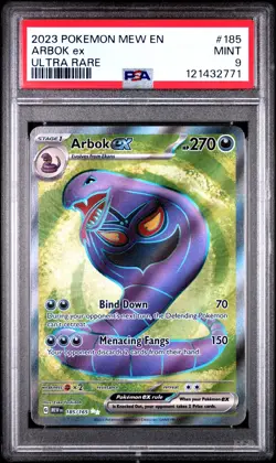 2023 POKEMON MEW EN-151 | ULTRA RARE #185 ARBOK EX PSA 9 - Image 1