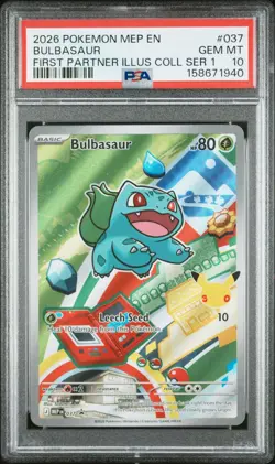 2026 Pokemon First Partner Illustration PSA 10 Sequential Set 40/41/42 RARE!!! - Image 3