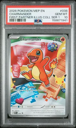 2026 Pokemon First Partner Illustration PSA 10 Sequential Set 40/41/42 RARE!!! - Image 5