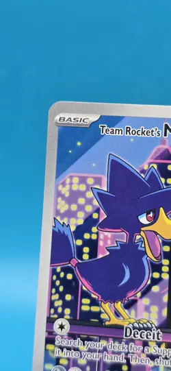 Team Rocket's Murkrow 200/182 Pokemon Destined Rivals Holo Illustration Rare A5 - Image 2