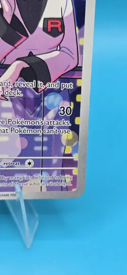 Team Rocket's Murkrow 200/182 Pokemon Destined Rivals Holo Illustration Rare A5 - Image 4