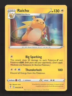 Raichu 050/203 Holo Rare Evolving Skies Pokemon Holo Near Mint - Image 1