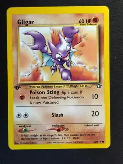 Gligar 59/111 Common Neo Genesis Pokemon Lightly Played - Image 1