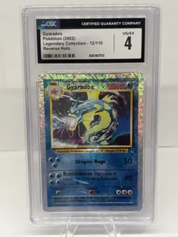 2002 Pokemon Legendary (Collection) Reverse Holo Gyarados #12/110 CGC 4 - Image 1