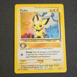 Wizards of the Coast Pokemon TCG Neo Genesis Pichu 12/111 Holo Rare 30 HP Eng - Image 1