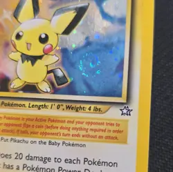 Wizards of the Coast Pokemon TCG Neo Genesis Pichu 12/111 Holo Rare 30 HP Eng - Image 2