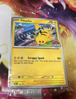Pokemon TCG: 2024 Pikachu World Championship Pikachu 190 Promo (Factory Sealed) - Image 1