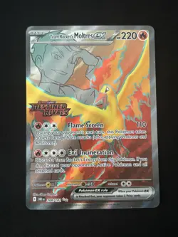 Team Rocket's Moltres ex (Destined Rivals Stamp) 208/182 Promo Pokemon TCG - NM - Image 1
