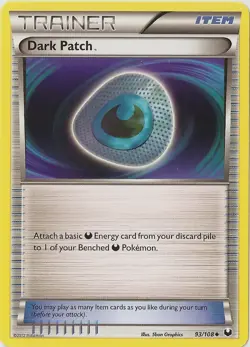 1x Dark Patch - 93/108 - Uncommon Heavily Played Pokemon BW - Dark Explorers - Image 1