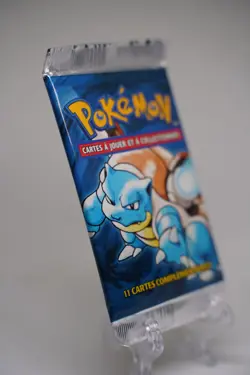 FRENCH Pokemon Base Set 1st Edition Booster Pack Blastoise Art WOTC TCG Sealed - Image 4