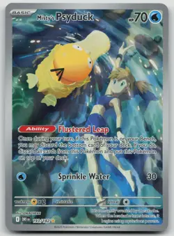 Misty's Psyduck Sv10 Destined Rivals 193/182 Full Art Holo Illustration Rare - Image 1