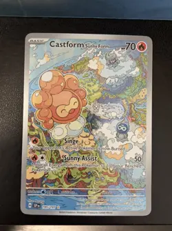 Castform Sunny Form 195/191 Holo - Pokemon SV08: Surging Sparks - NM/M - Image 1