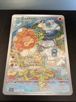 Castform Sunny Form 195/191 Holo - Pokemon SV08: Surging Sparks - NM/M - Image 2