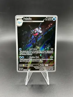 Pokemon TCG Palafin 225/091 Illustration Rare Full Art Holo SV Paldean Fates - Image 1