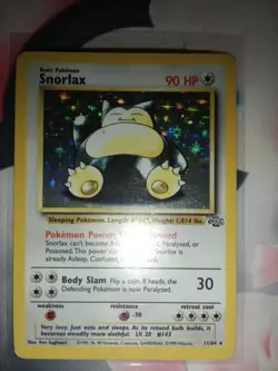 Pokemon TCG Snorlax Jungle 11/64 Holo Unlimited Holo Rare LP/MP - Image 1
