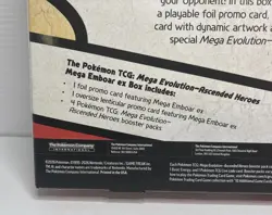 Pokemon TCG: Mega Evolution—Ascended Heroes Mega Emboar Ex Box Sealed - Image 4