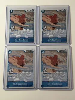 Mr. 1 (Daz.Bonez) OP16-054 The Time Of Battle 4 Foil Card Play Set Lot One Piece - Image 1