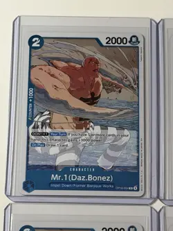 Mr. 1 (Daz.Bonez) OP16-054 The Time Of Battle 4 Foil Card Play Set Lot One Piece - Image 2