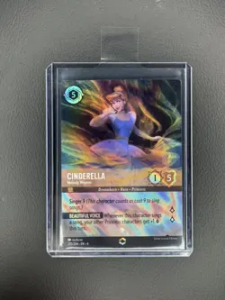 Disney Lorcana Ursula’s Return: Cinderella Melody Weaver 205 Enchanted Holo Card - Image 1