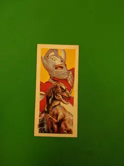 Vintage Ultraman Kaiju Japanese Menko Card #12340515 mouse with cheese back - Image 1