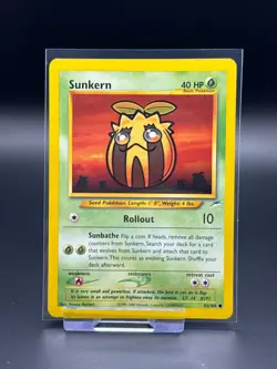 Sunkern 83/105 Neo Destiny LP Pokemon Card TCG Vintage WOTC - Image 1