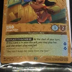 SEALED LILO Escape Artist Disney LORCANA Promo Card Gold Foil - 25/P2 - Image 4