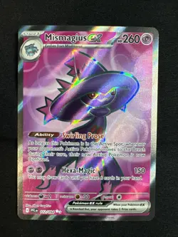 Pokemon Mismagius ex 112/094 Phantasmal Flames ME02 Holo Rare TCG Card - Image 1