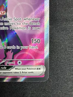 Pokemon Mismagius ex 112/094 Phantasmal Flames ME02 Holo Rare TCG Card - Image 3