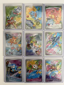 Pokemon 2026 First Partner Illustration Collection Series 1 Promo Set (9 Cards) - Image 1