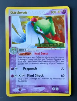 Gardevoir 4/106 Reverse Holo Stamp EX Emerald Pokemon Card - Image 1