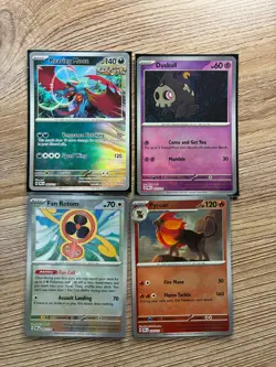 Master Ball Poke Ball Holo Pokemon Cards Lot Roaring Moon Duskull Pyroar NM - Image 1