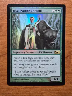 MTG Core Set 2013 - Yeva, Nature's Herald - M13 197 - LP - FOIL - Image 1