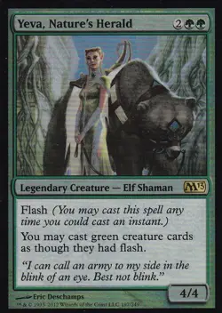MTG Core Set 2013 - Yeva, Nature's Herald - M13 197 - LP - FOIL - Image 2