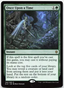 Once Upon a Time 169 Near Mint Throne of Eldraine Rare Magic: The Gathering - Image 1