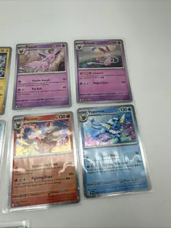 Prismatic evolutions 8 Cosmos Promo Cards - Costco mini Tin Promos & Silveon Ex - Image 5