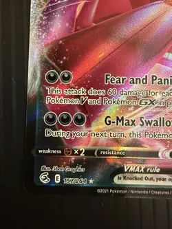 Gengar VMAX - Full Art - Fusion Strike - 157/264 - Pokemon Card - Image 5