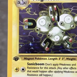 Pokemon TCG Magneton 1st Edition Holo Card 11/62 Fossil Never Played Nice Card - Image 2