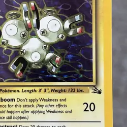 Pokemon TCG Magneton 1st Edition Holo Card 11/62 Fossil Never Played Nice Card - Image 3