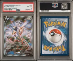 2022 POKEMON SWORD & SHIELD BRILLIANT STARS #166 FULL ART/ARCEUS V PSA 6 - Image 3