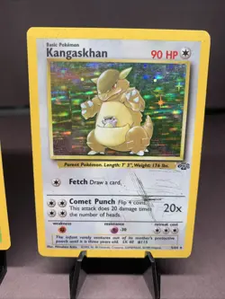 Pokemon TCG Jungle Set Lot of 2 Holo Rare - Pinsir & Kangaskhan WOTC VTG 1999 - Image 3