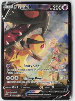 Mawile V TG17/TG30 Holo V Rare Silver Tempest Trainer Gallery Pokemon Near Mint - Image 1
