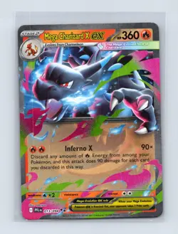 Mega Charizard X ex 013/094 Double Rare Phantasmal Flames Pokemon Near Mint - Image 1